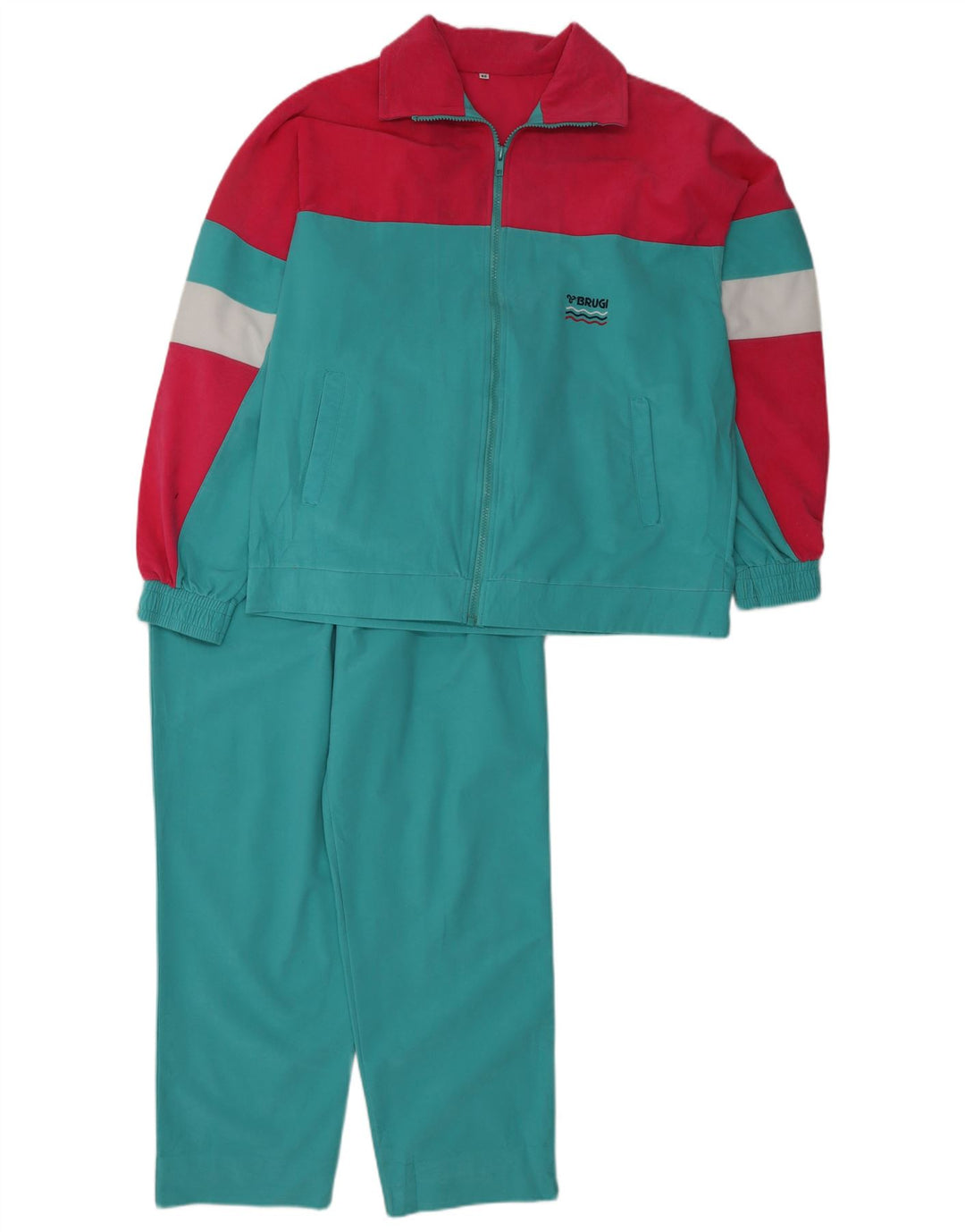 BRUGI Masculino Full Tracksuit IT 46 Small Turquesa Colourblock