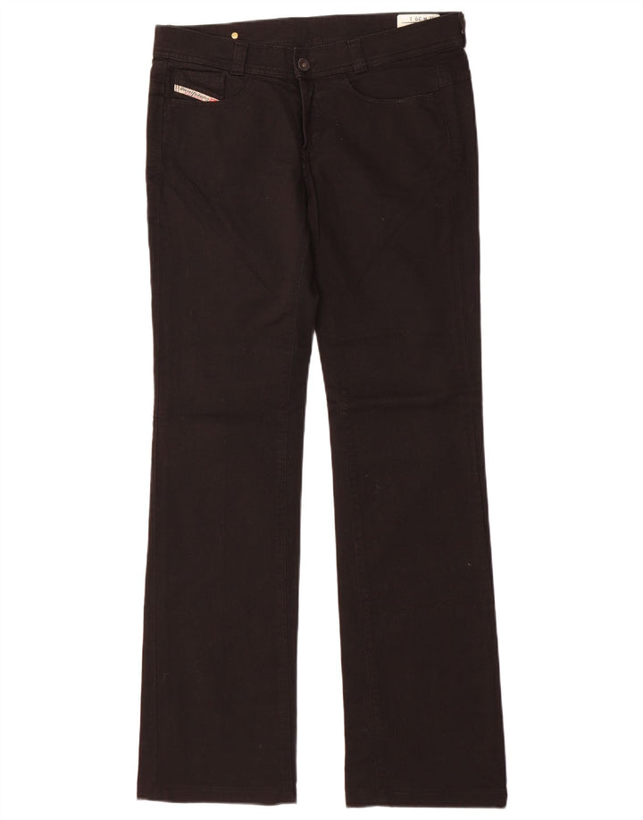 Jeans retos femininos Diesel W29 L32 algodão preto