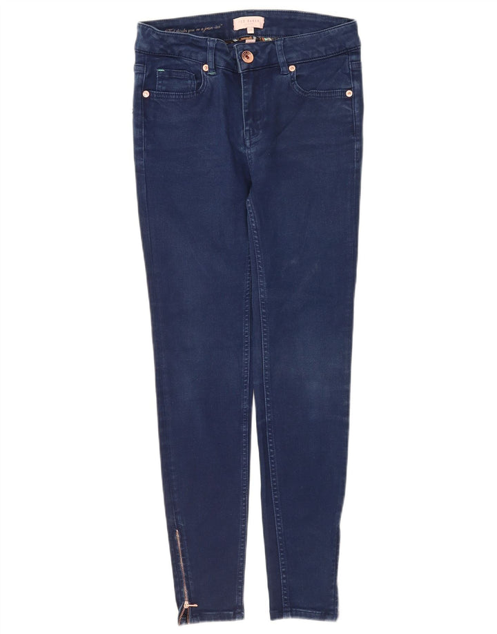 Jeans skinny feminino Ted Baker W26 L26 algodão azul marinho