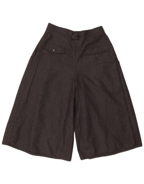 Calça capri feminina vintage cintura alta IT 46 grande W28 preta
