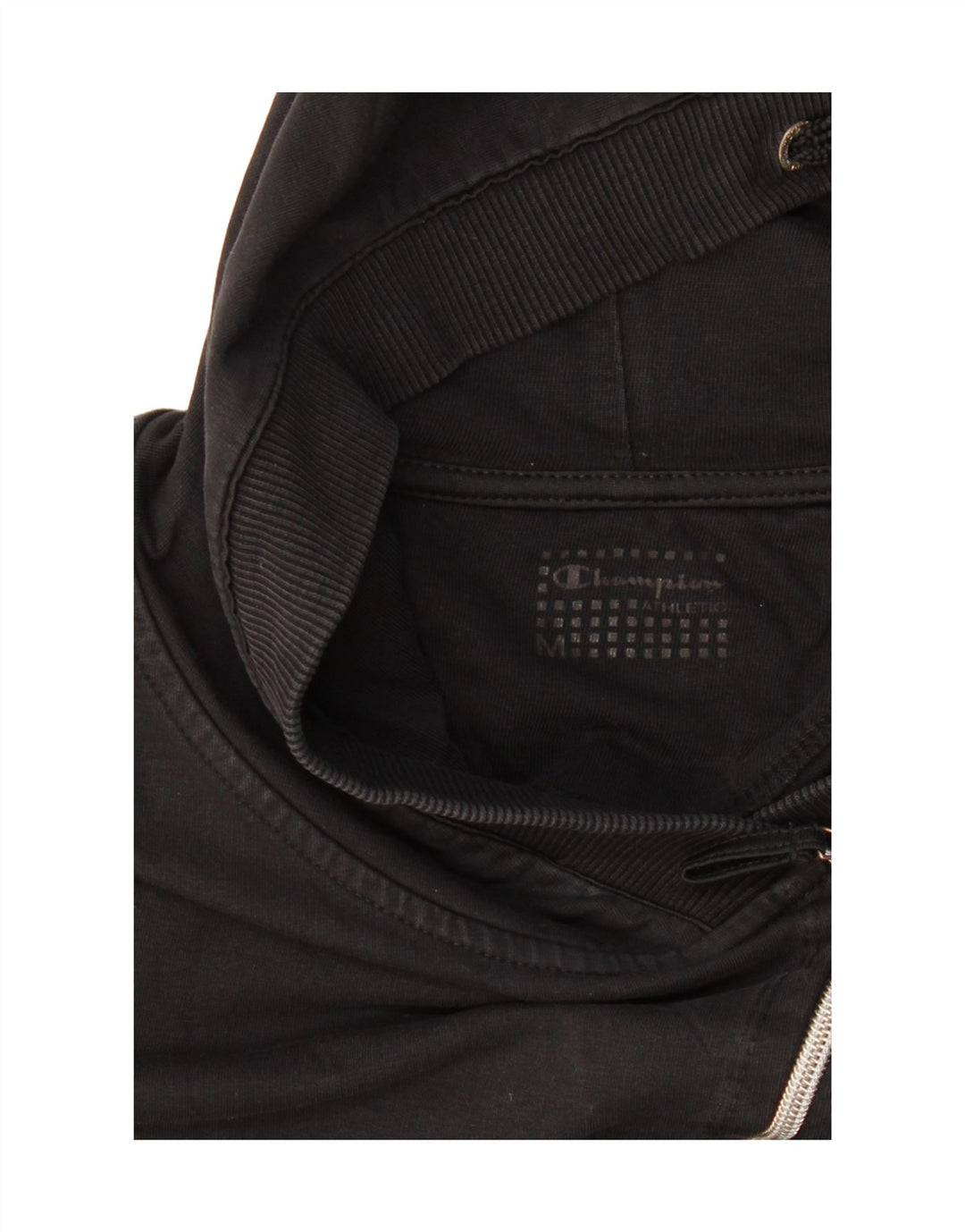 CHAMPION Suéter feminino com capuz e zíper Reino Unido 12 médio preto