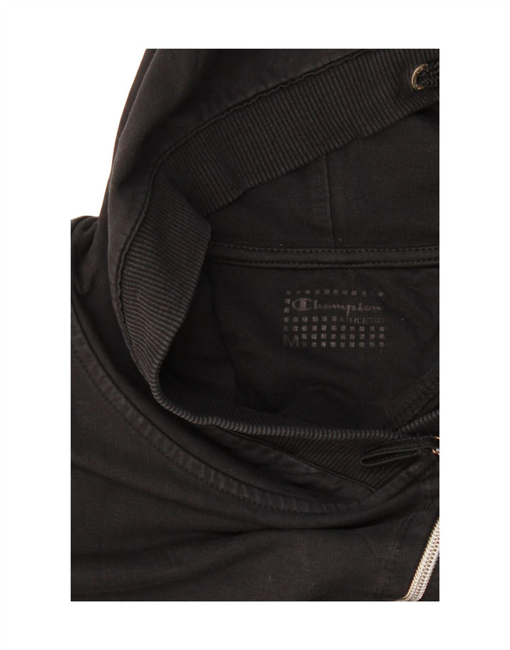 CHAMPION Suéter feminino com capuz e zíper Reino Unido 12 médio preto