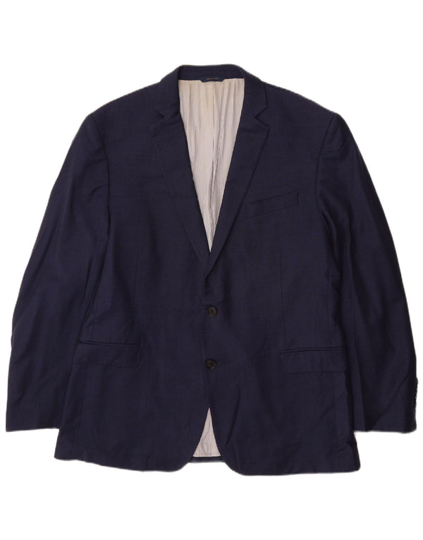 Brooks Brothers Jaqueta masculina Regent Fit Blazer Reino Unido 44 2XL lã azul marinho