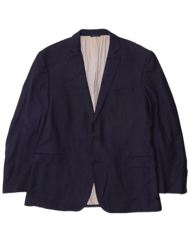 Brooks Brothers Jaqueta masculina Regent Fit Blazer Reino Unido 44 2XL lã azul marinho