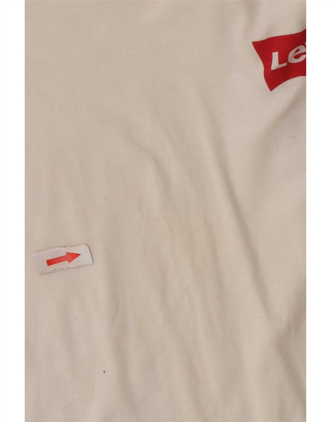 Camiseta feminina Levi's UK 16 grande algodão branco