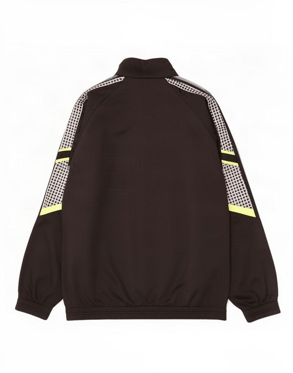 Diadora Mens Tracksuit Top Jacket UK 46 2XL Preto Colourblock Poliéster
