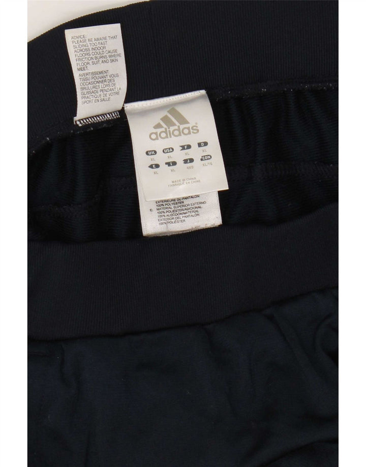 Calças de Agasalho Masculinas Adidas XL Azul Marinho em Poliéster