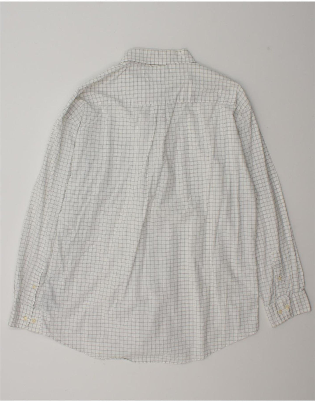 Camisa masculina Tommy Hilfiger XL branca xadrez algodão