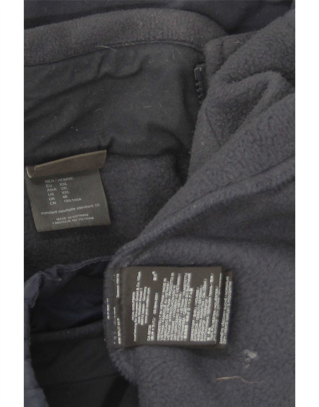 Jaqueta corta-vento masculina Jack Wolfskin Reino Unido 48 2XL poliéster azul marinho