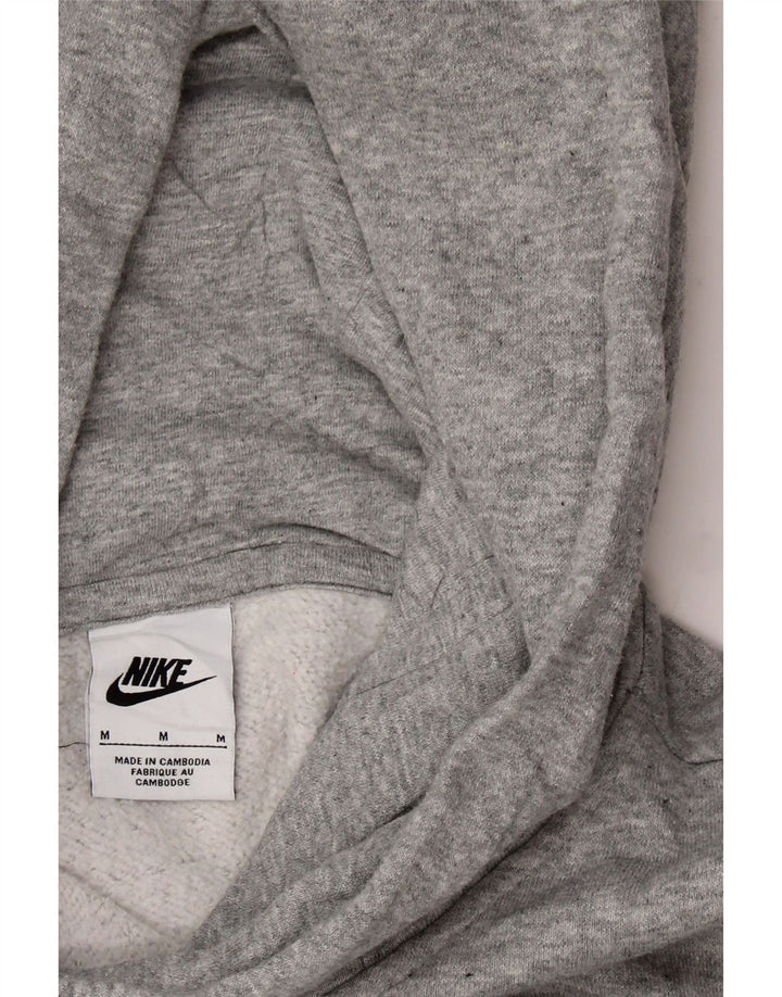 NIKE Womens Oversized Hoodie Jumper UK 14 Medium Grey Cotton Vintage Nike and Second-Hand Nike from Messina Hembry 