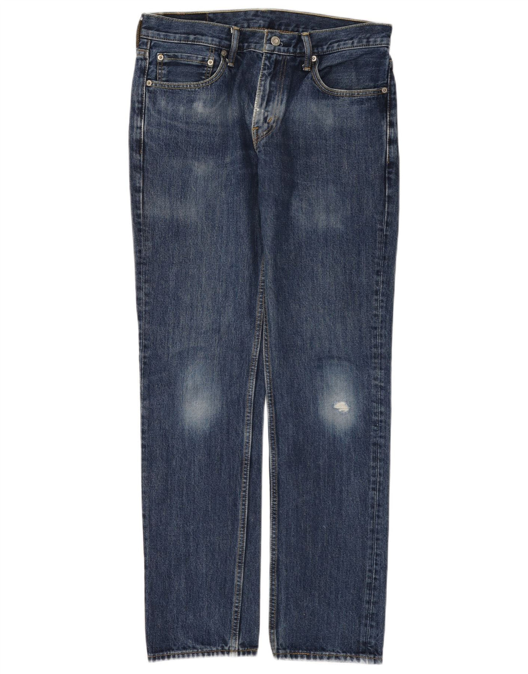 LEVI'S Mens 511 Distressed Slim Jeans W32 L29 Azul Algodão