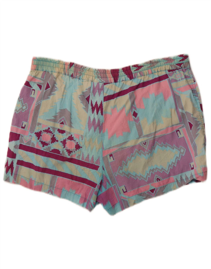 Belfe Masculino Grande Algodão Geométrico Multicolorido