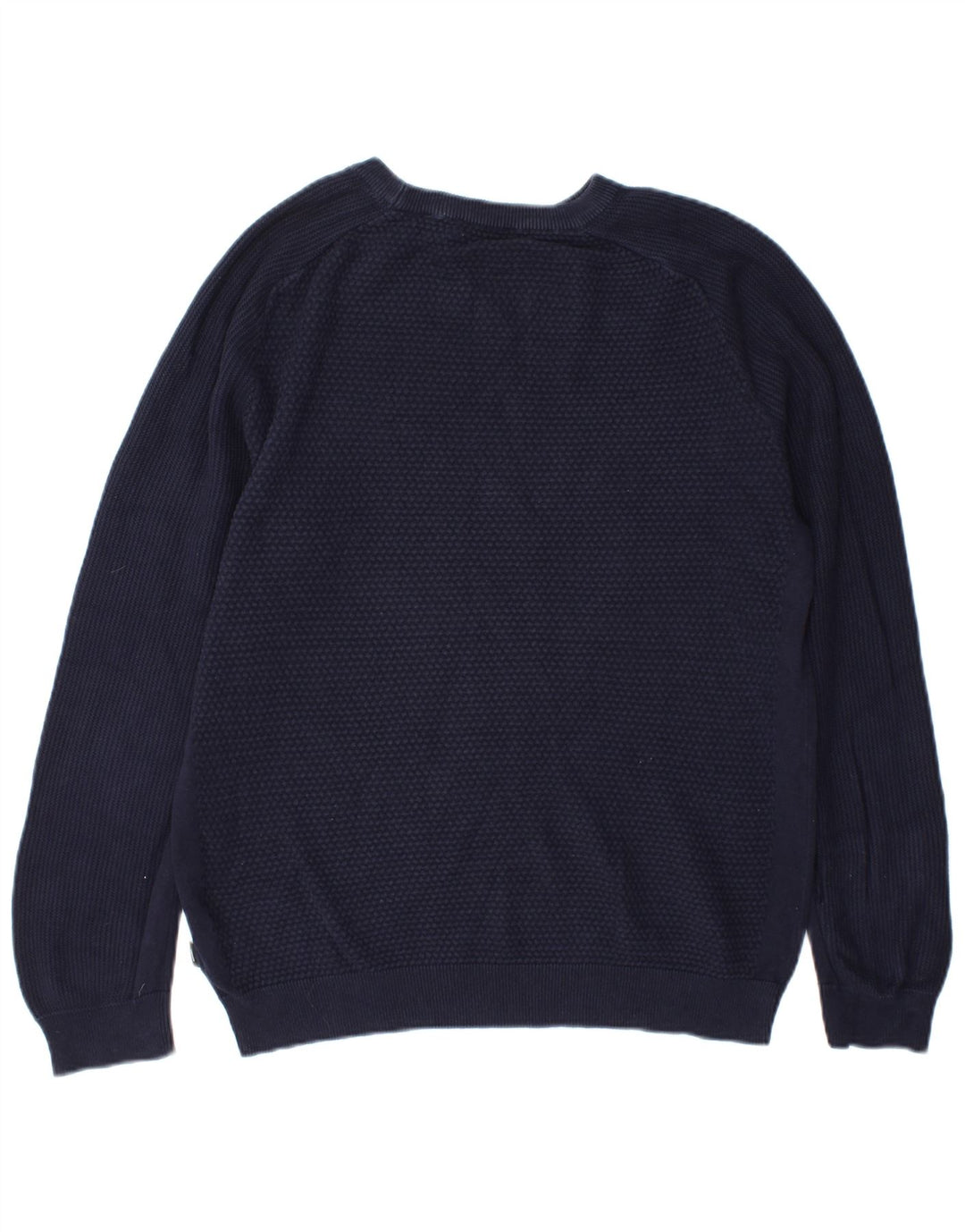 Suéter masculino Jack & Jones com gola redonda, algodão azul marinho médio