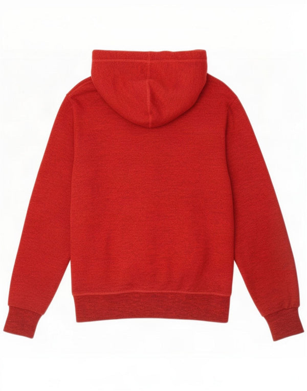 Superdry Mens Graphic Hoodie Jumper Large Red Flecked Cotton