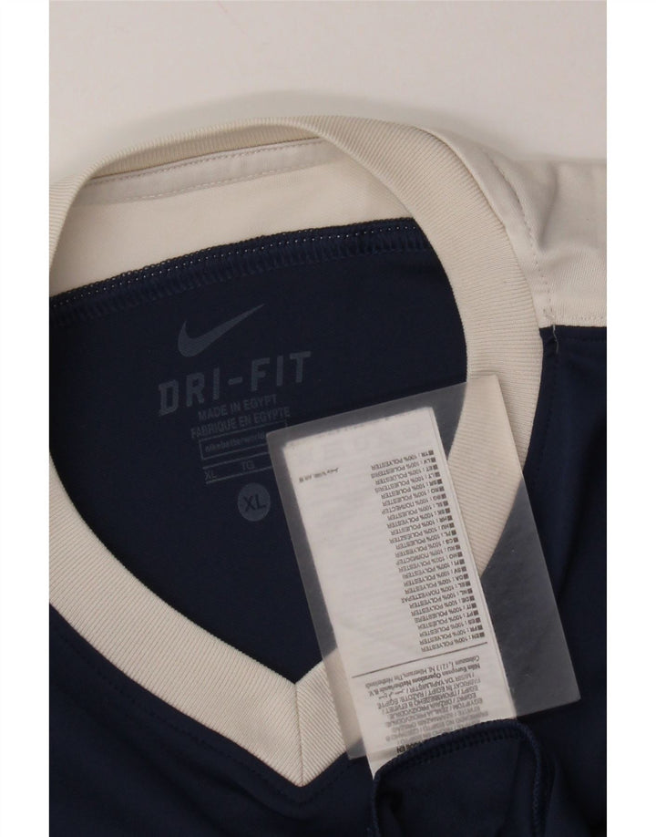Camiseta Nike Masculina Dri Fit Top XL Azul Marinho Colourblock Poliéster