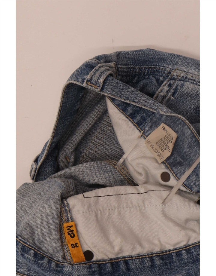 Meltin' Pot Masculino Cargo Straight Jeans W36 L33 Azul Algodão