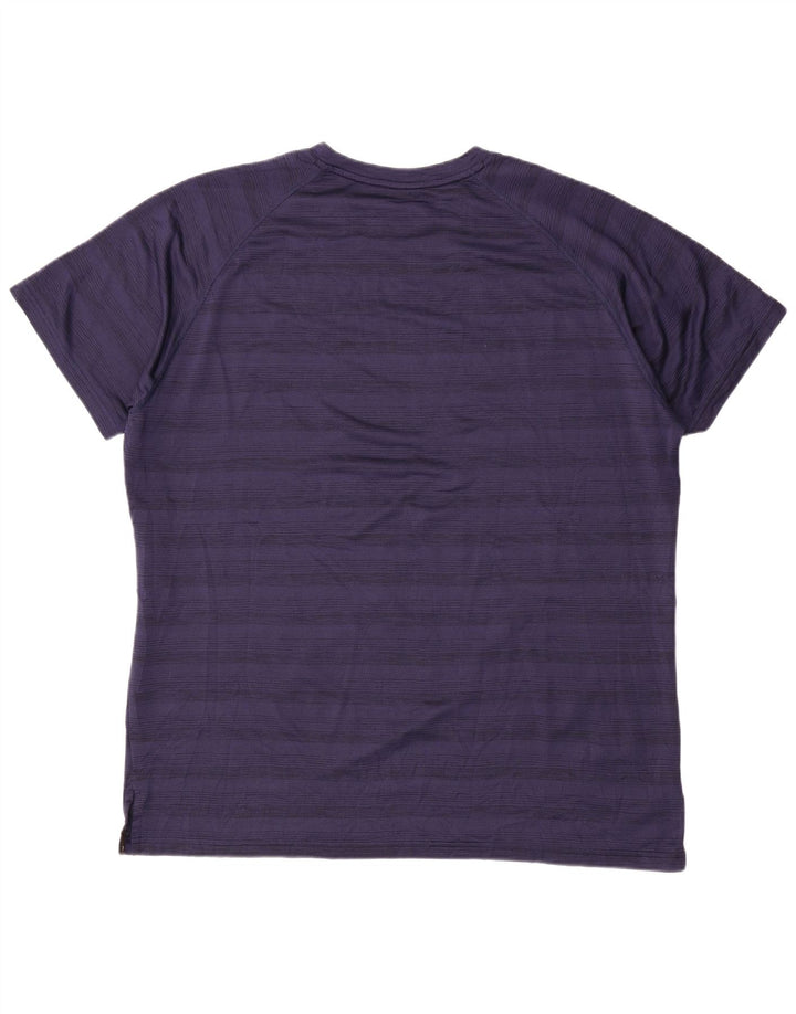 Camiseta masculina PUMA Top 2XL listrada azul marinho