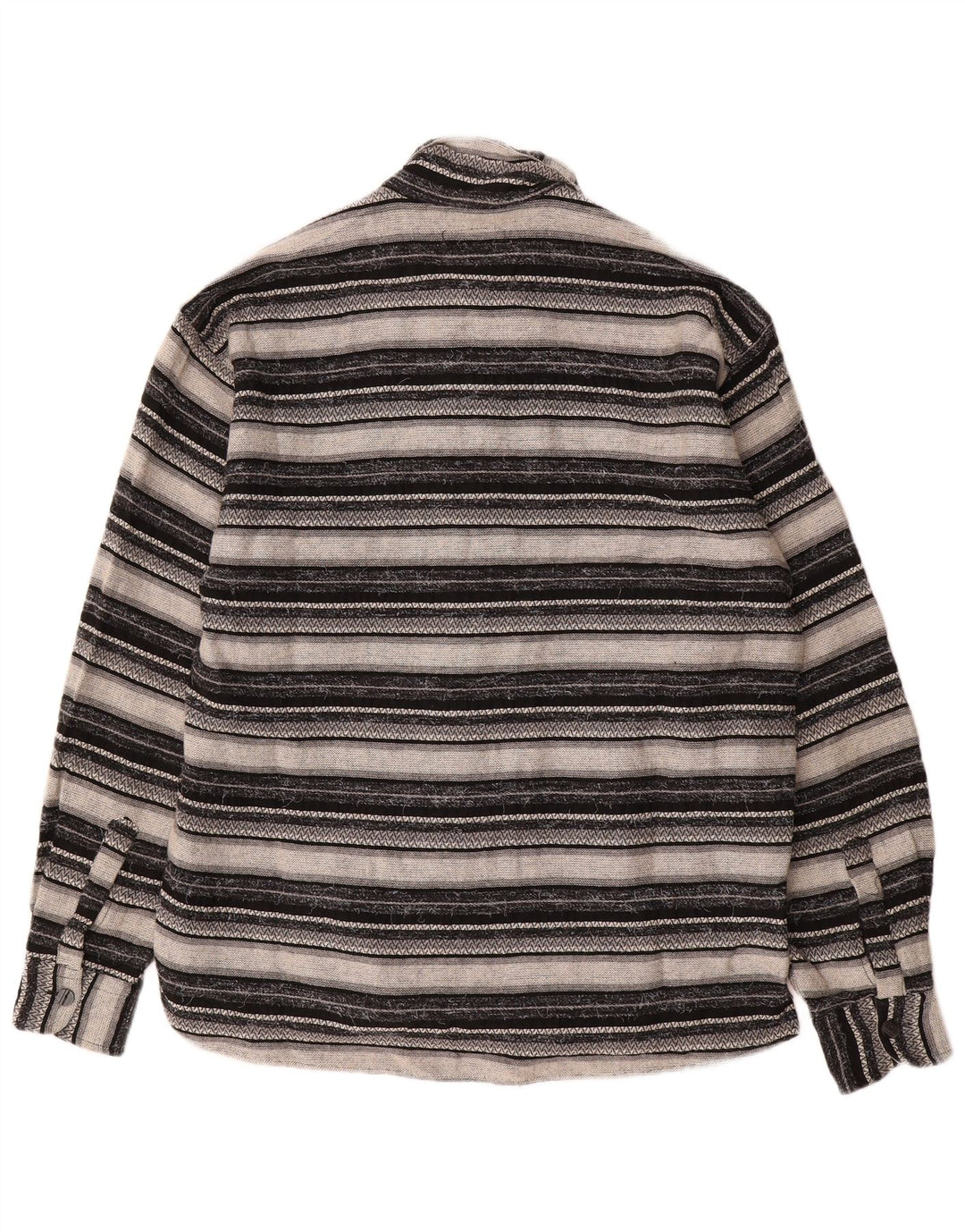 Camiseta masculina vintage grande viscose geométrica cinza