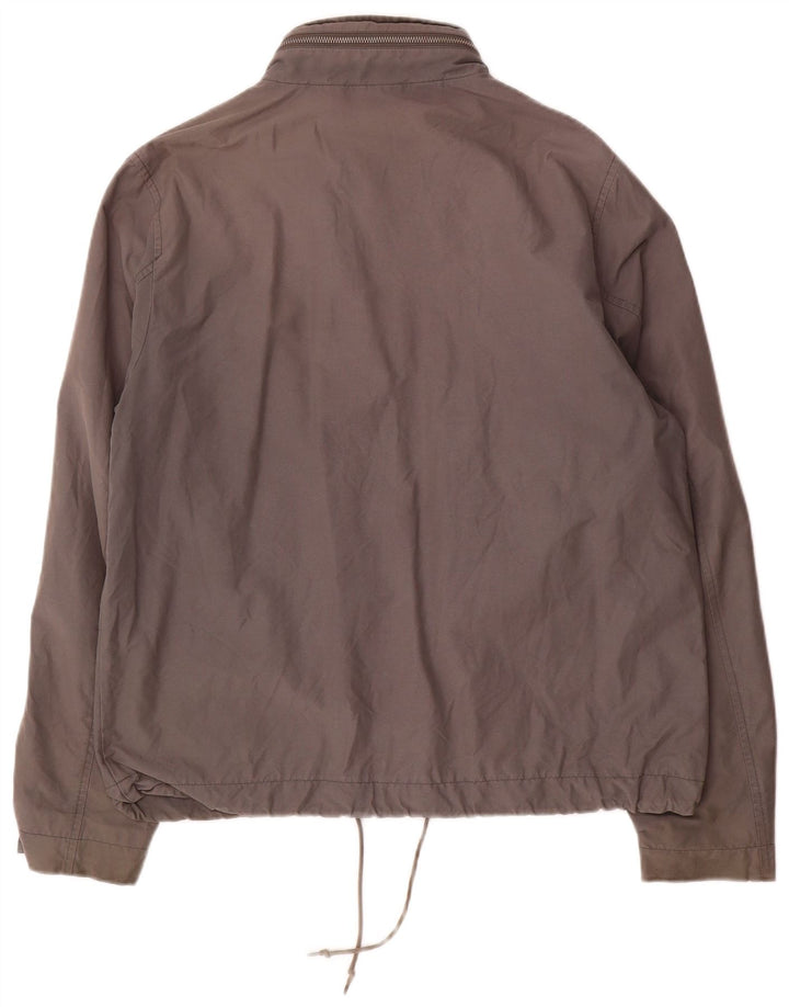 Jaqueta bomber masculina com capuz Lacoste IT 52 XL algodão cinza