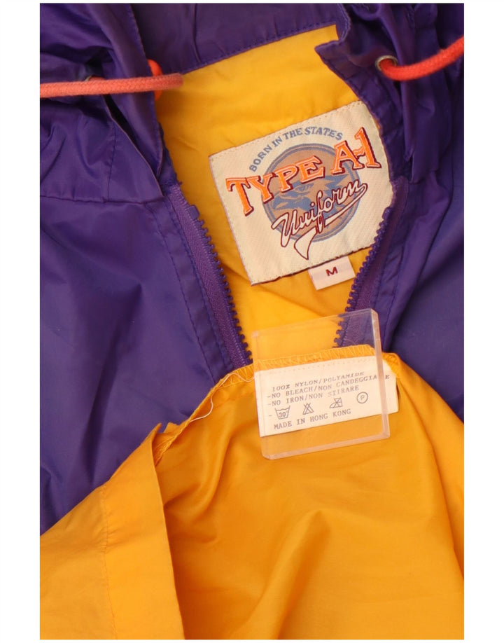 UNIFORM Mens Loose Fit Pulôver Jaqueta de Chuva Reino Unido 38 Médio Laranja