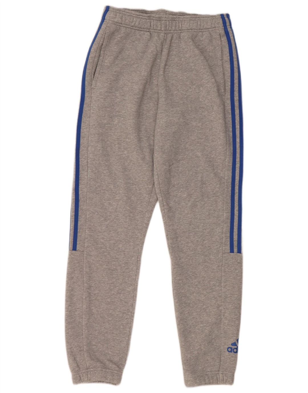 Calças de treino masculinas ADIDAS joggers cinza médio