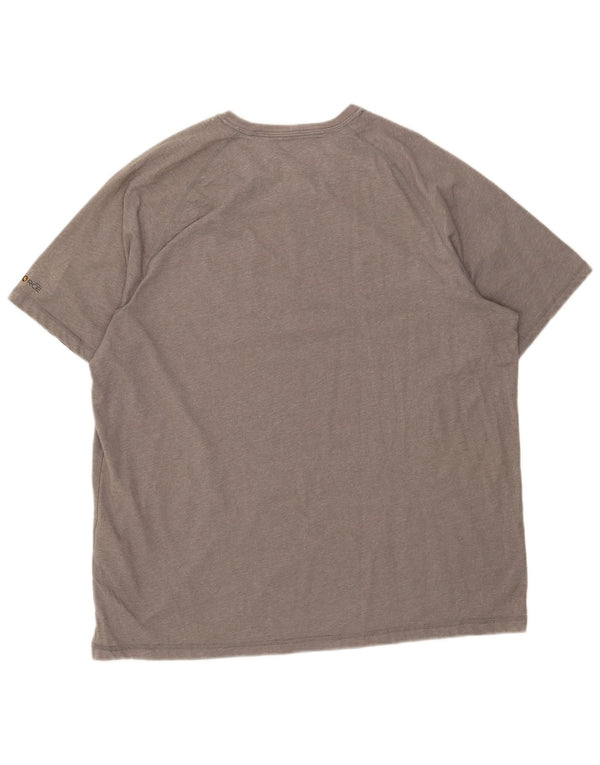 Camiseta masculina Carhartt com ajuste relaxado XL cinza poliéster