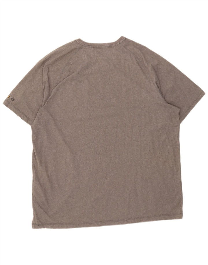 Camiseta masculina Carhartt com ajuste relaxado XL cinza poliéster