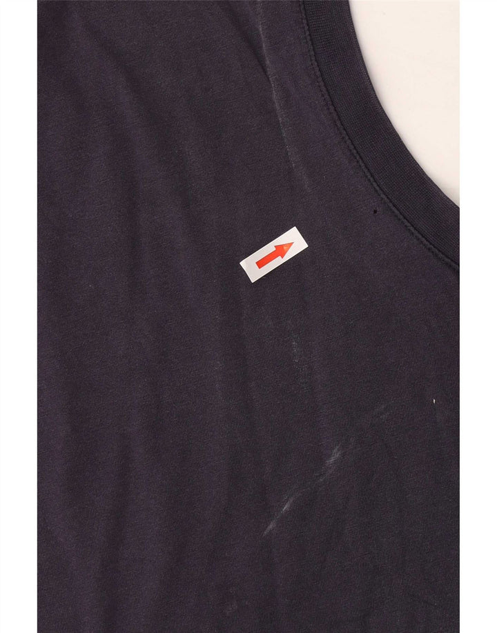 Puma Mens Graphic Vest Top Grande Azul Marinho