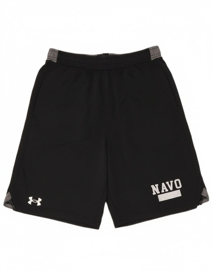 Under Armour Mens Graphic Sport Shorts Pequeno Poliéster Colorblock Preto