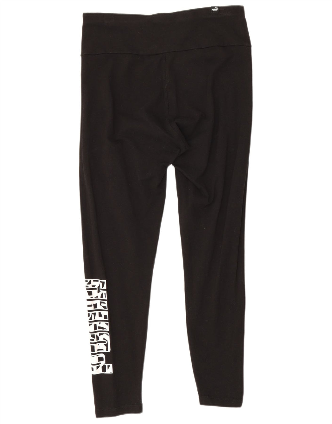Leggings femininas Puma Graphic Crop UK 12 médio algodão preto