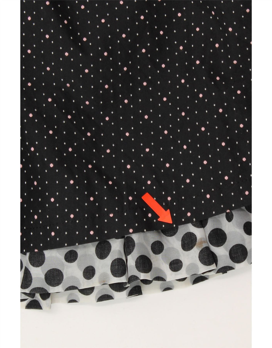 Minissaia feminina A.YILIAN grande W30 preta manchada