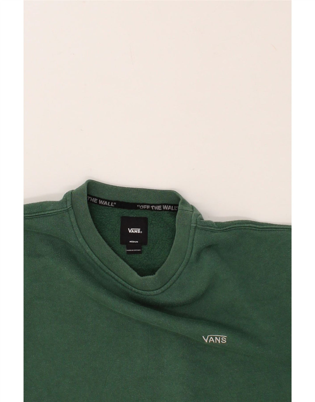 VANS moletom masculino jumper médio algodão verde