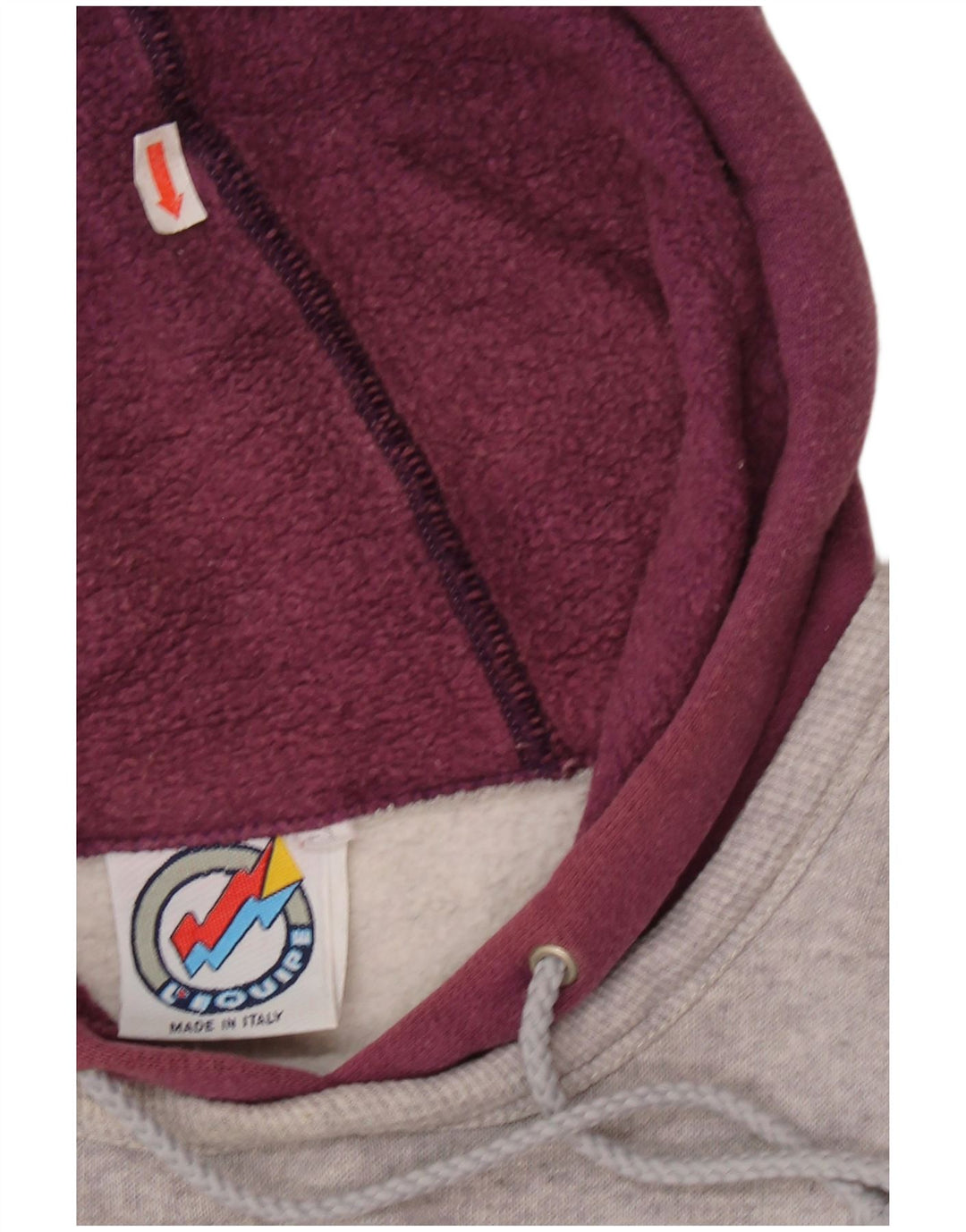 L'Equipe moletom feminino com capuz e ajuste solto gráfico UK 20 2XL algodão cinza