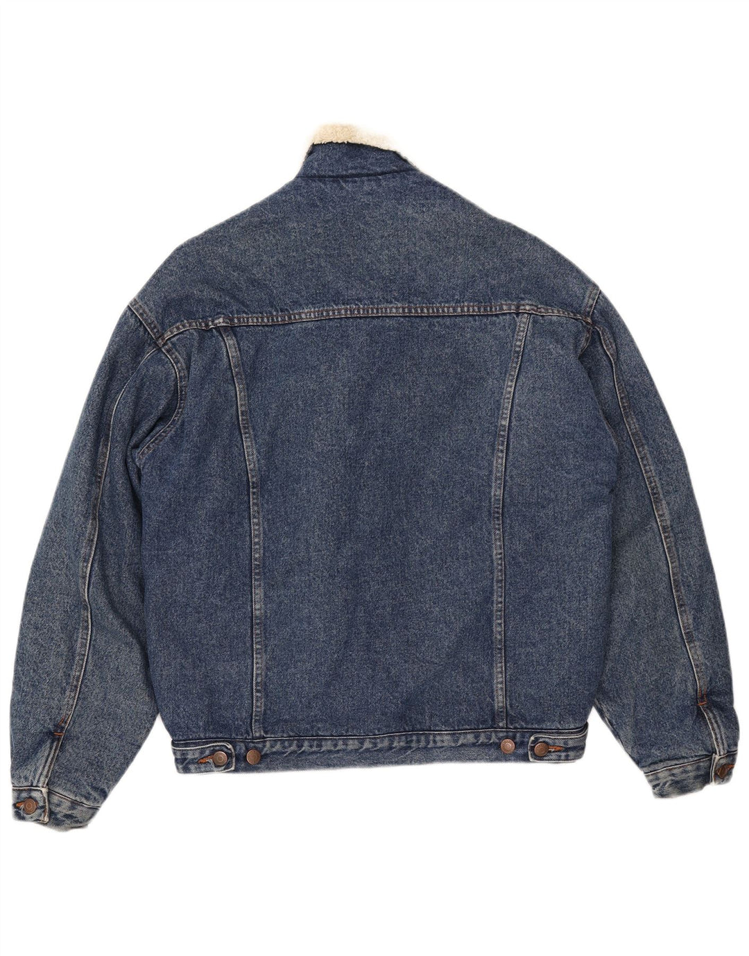 Jaqueta jeans masculina CASUCCI Sherpa Reino Unido 38 algodão azul médio