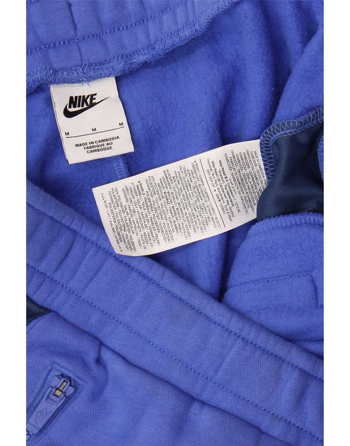 Calça de treino masculina Nike Joggers médio azul colorblock algodão
