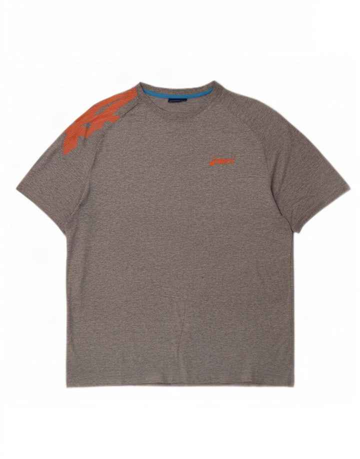 Camiseta Asics Masculina Graphic Top XL Cinza Algodão