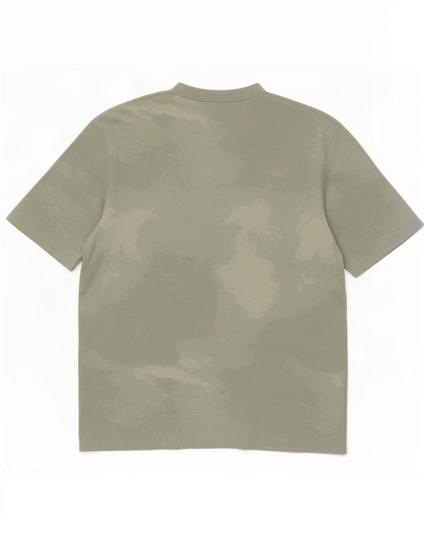 Cos Camiseta Masculina Relaxada Top Pequeno Verde Tie Dye Algodão