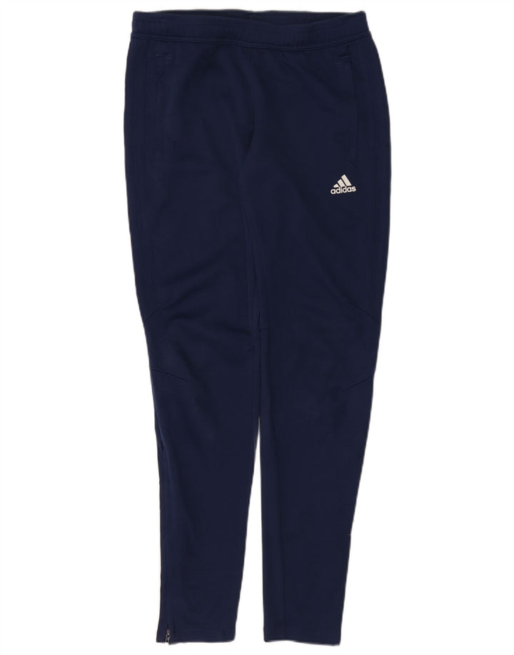 Calças de treino ADIDAS femininas Climacool UK 12/14 médio azul marinho
