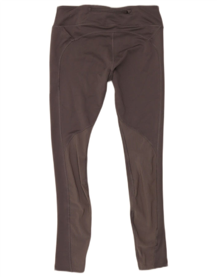 Leggings Nike Dri Fit Crop Feminino UK 12 Poliéster Cinza Médio
