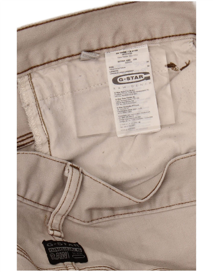 Calça casual reta masculina G-STAR W36 L32 algodão cinza