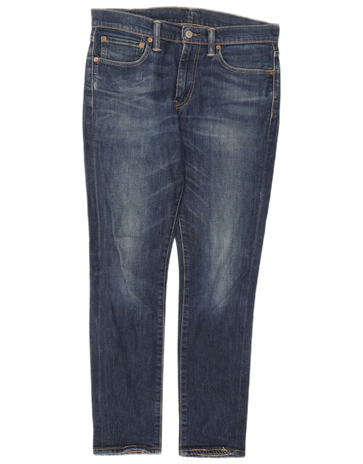 LEVI'S Mens Slim Jeans W32 L30 Azul Marinho Algodão