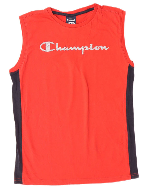Colete gráfico Champion Boys Top 13-14 anos XL vermelho