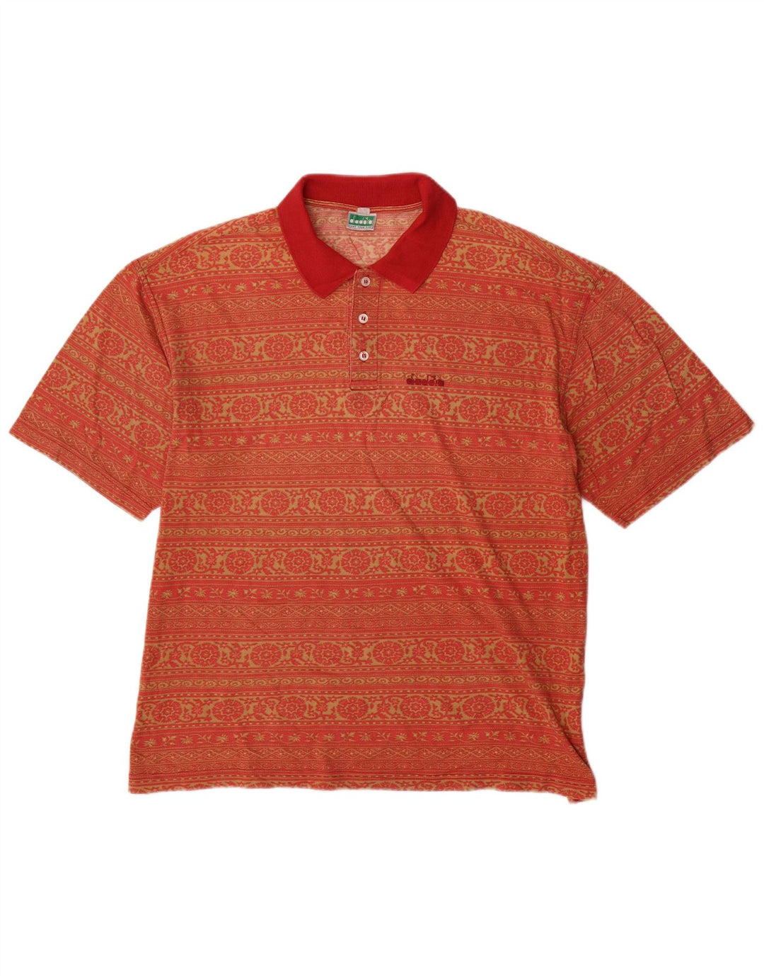 Camisa polo masculina DIADORA UK 42 grande vermelho Paisley