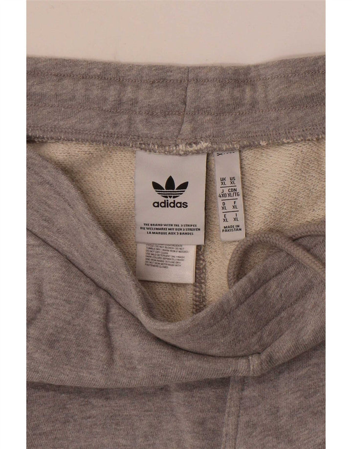 Shorts esportivos masculinos Adidas XL cinza algodão