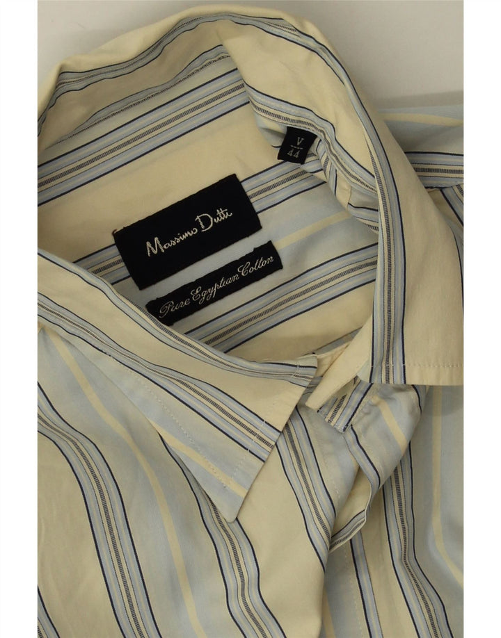 Camisa masculina Massimo Dutti EU 44 XS listrada amarela