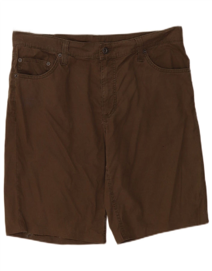 Shorts casuais masculinos MUSTANG W36 grande algodão cáqui