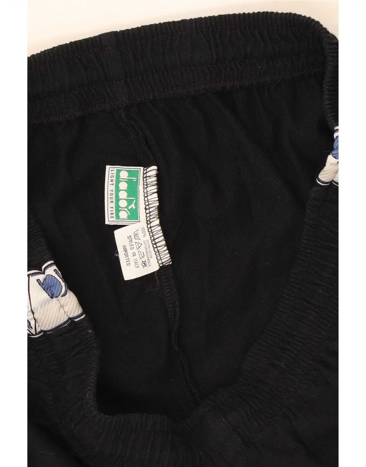 Shorts esportivos gráficos masculinos Diadora médio preto colorblock poliéster