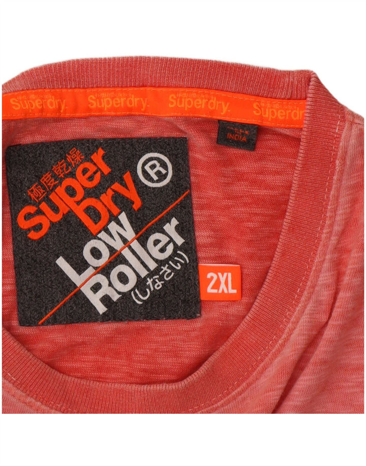 Camiseta masculina Superdry Low Roller 2XL rosa