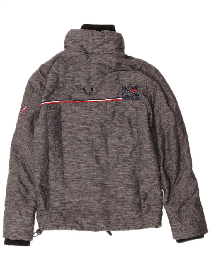 Jaqueta corta-vento masculina Superdry UK 34 XS cinza nylon