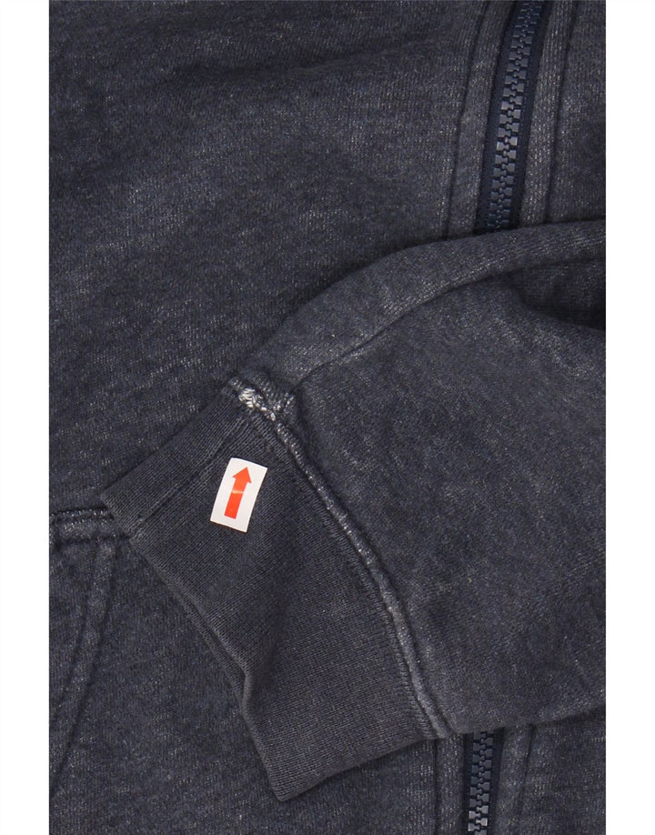 Suéter masculino NIKE com capuz e zíper médio azul marinho algodão